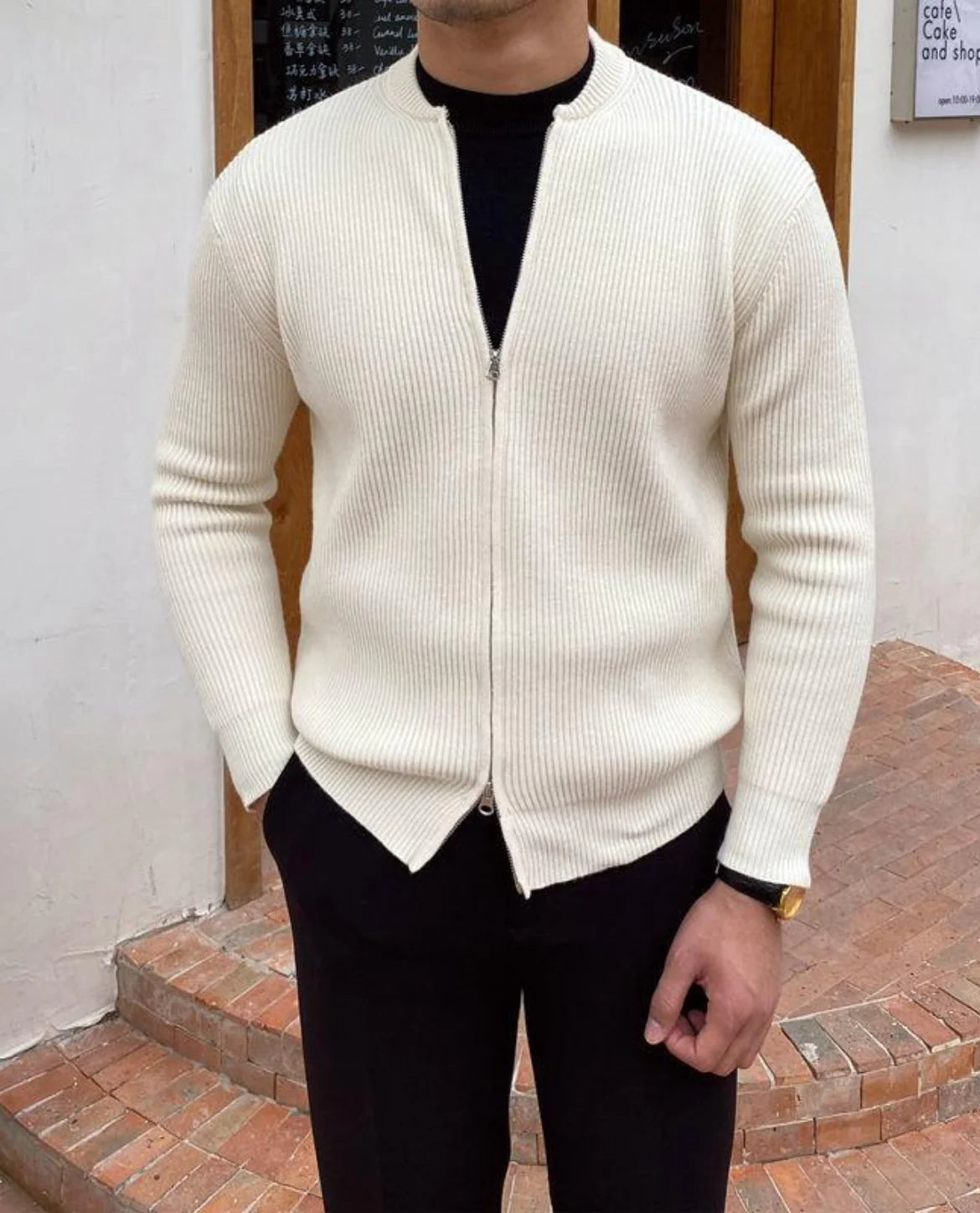 Reims Knit Zip Cardigan