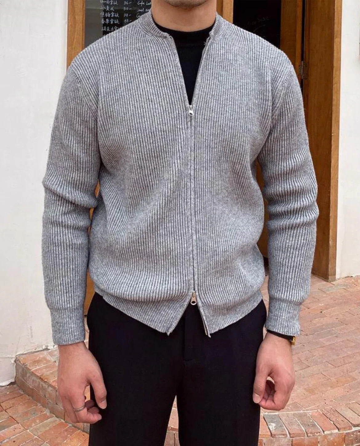 Reims Knit Zip Cardigan