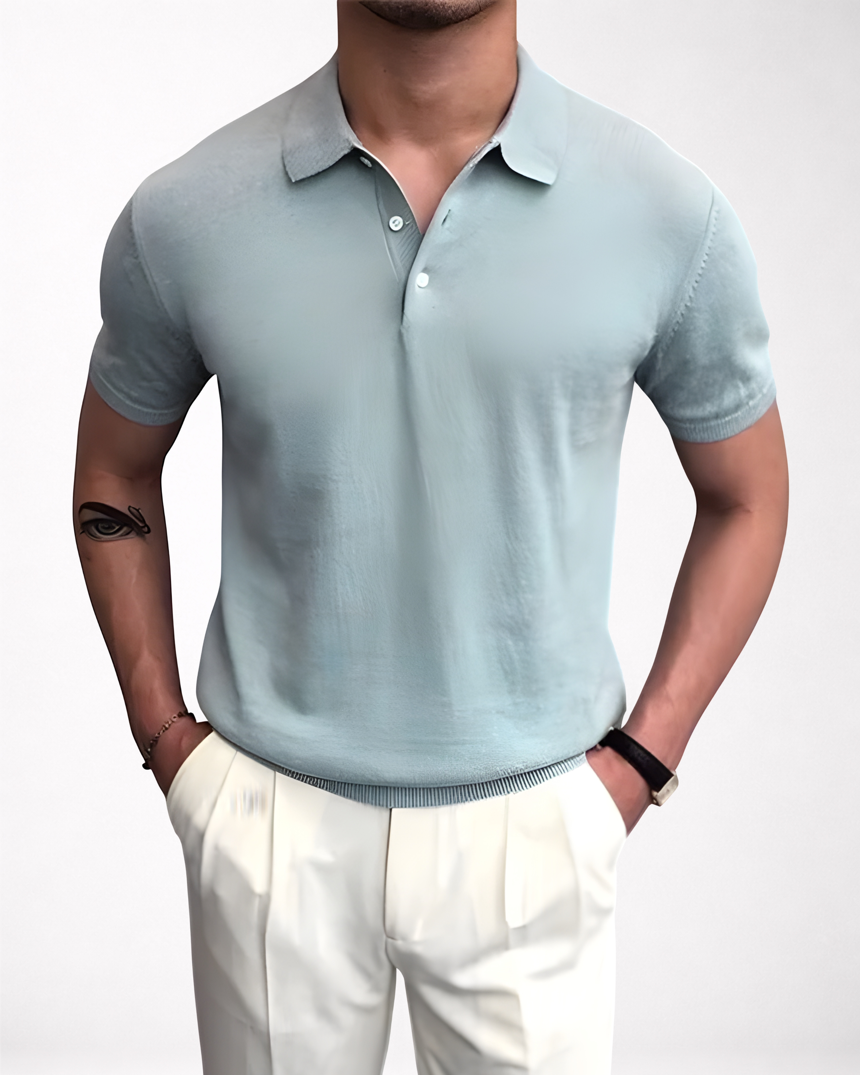 Lugano Knitted Polo Shirt