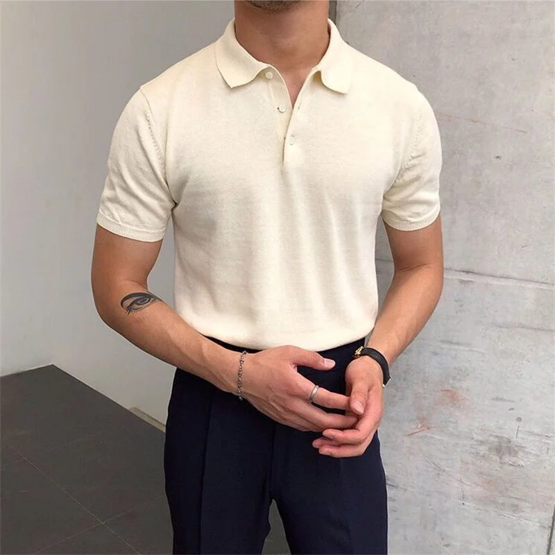 Lugano Knitted Polo Shirt