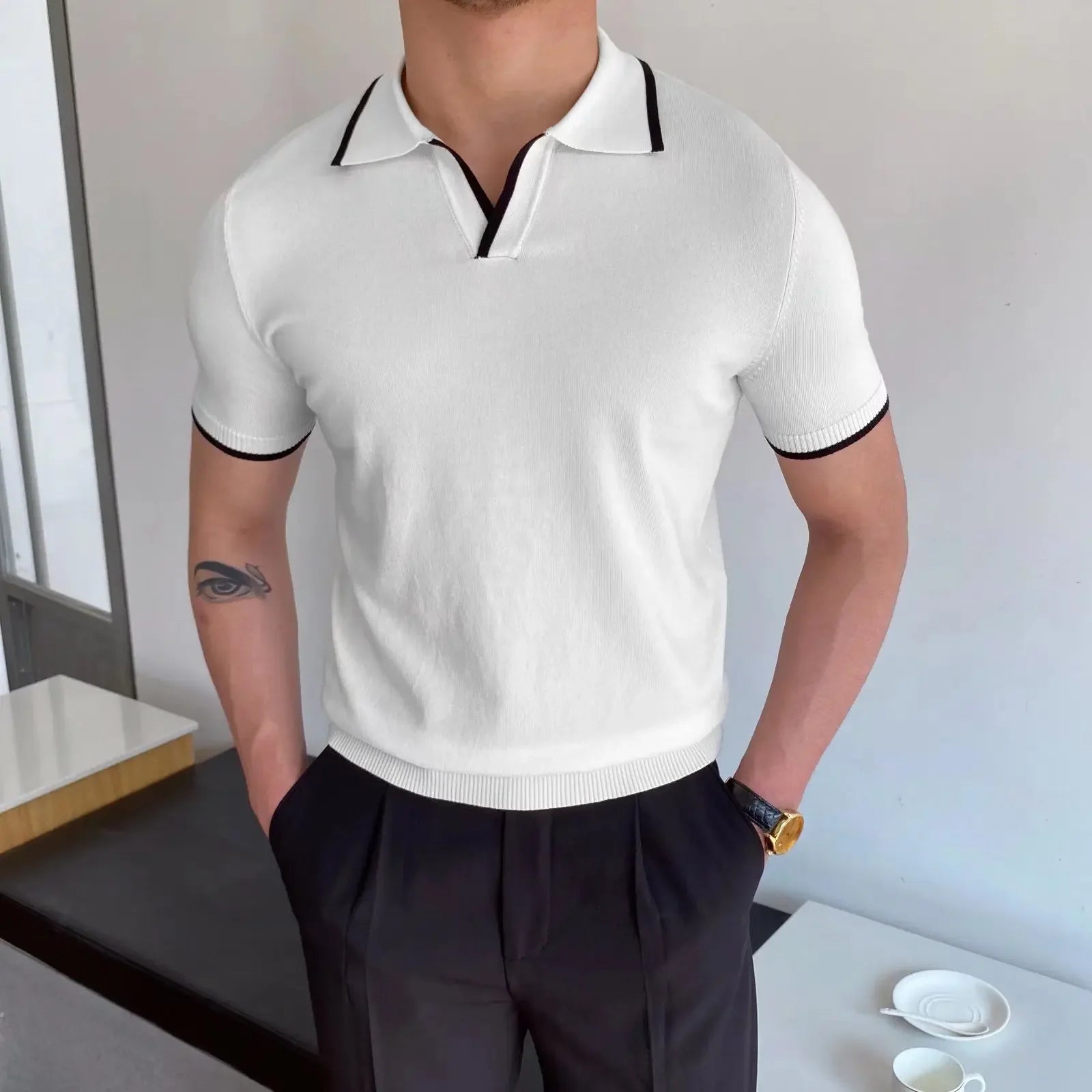 Vannes V-Neck Polo Shirt