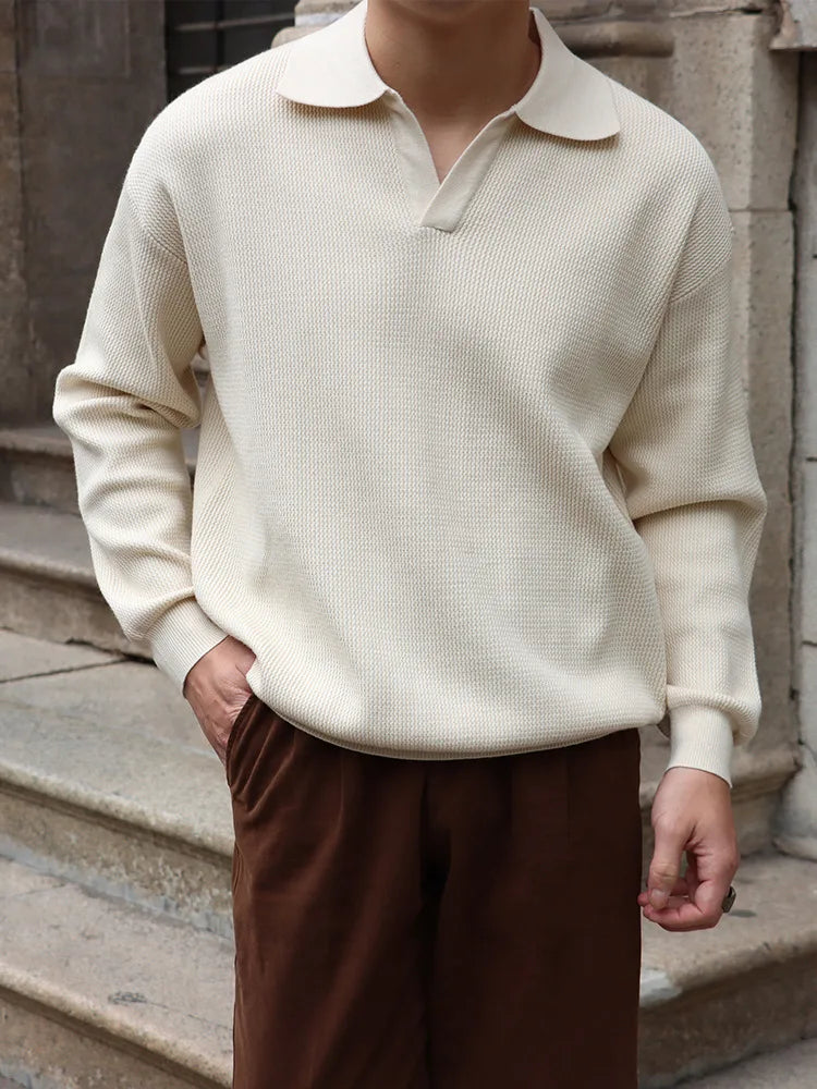 Merano V-Neck Polo Sweater