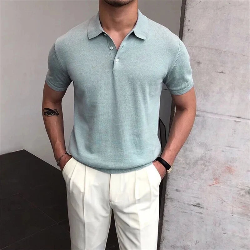 Lugano Knitted Polo Shirt