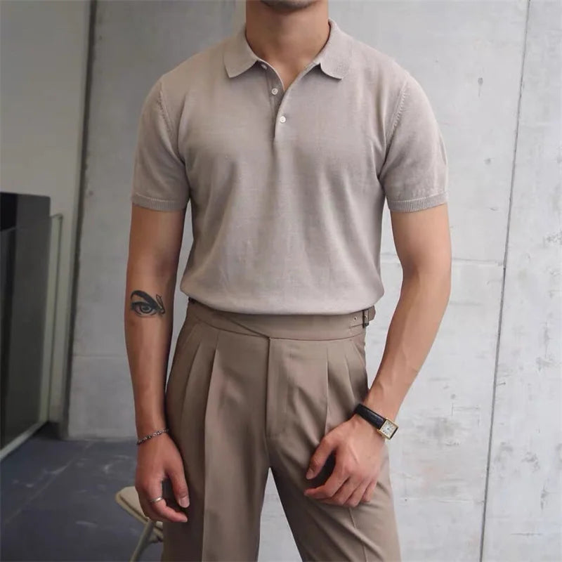 Lugano Knitted Polo Shirt