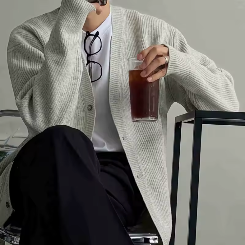 Metz V-Neck Button Cardigan