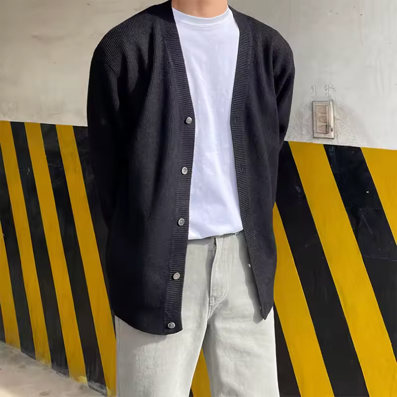 Metz V-Neck Button Cardigan