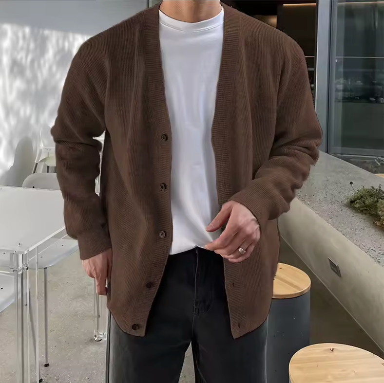 Metz V-Neck Button Cardigan