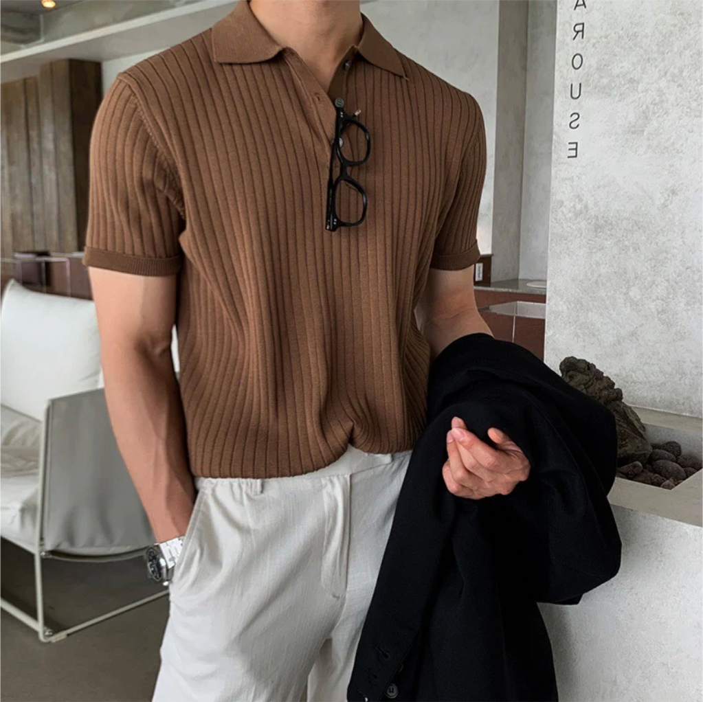 Lucca Ribbed Polo