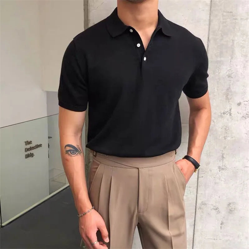 Lugano Knitted Polo Shirt