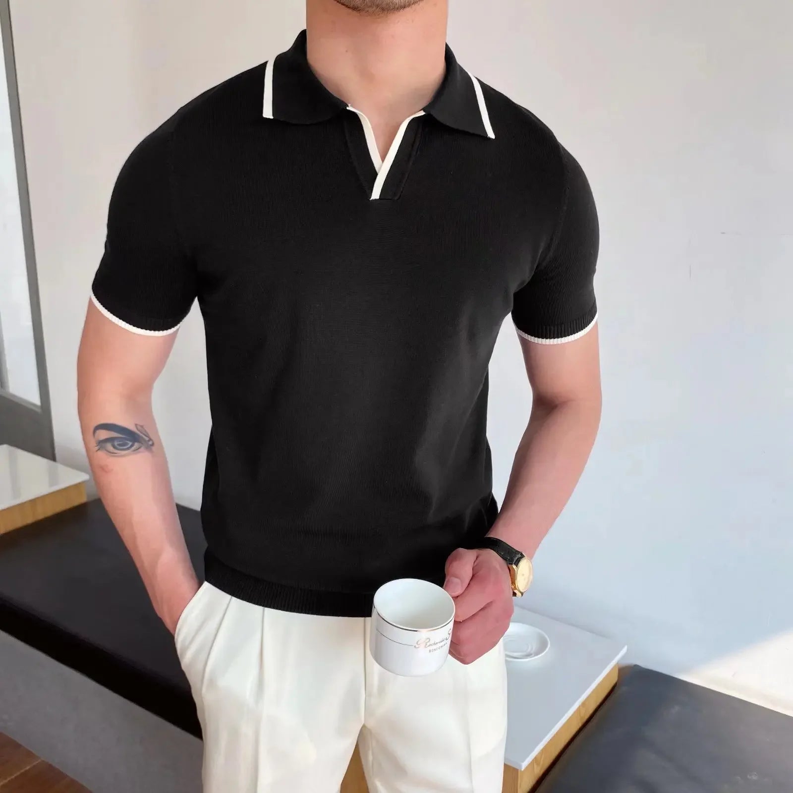 Vannes V-Neck Polo Shirt